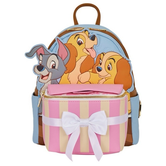 NEW Loungefly Disney Lady and the Tramp. Backpack - Picture 1 of 10